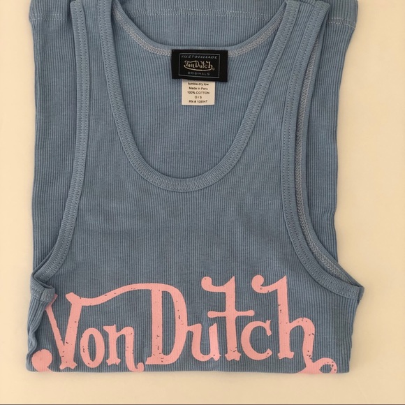 NWT  PRICE FIRM Von Dutch ribbed tank. - Picture 2 of 4